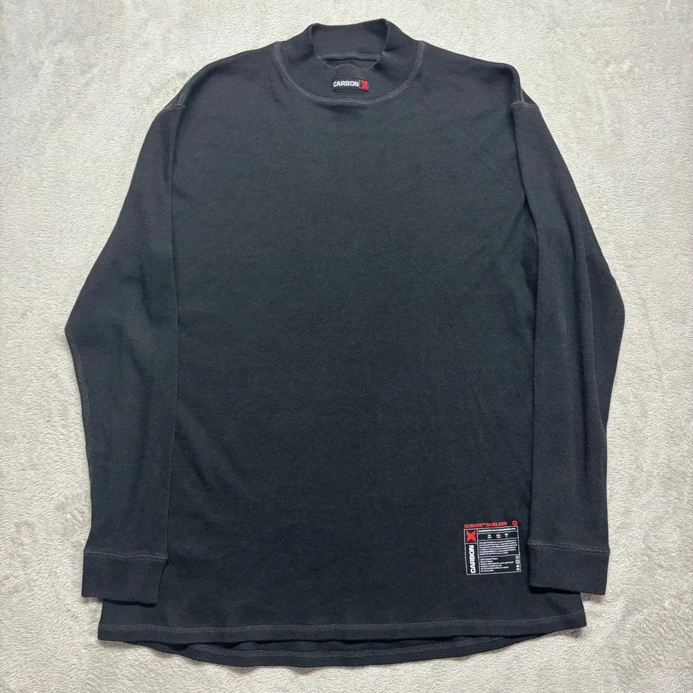 CarbonX Ultimate Baselayer Mens 2XL Mock Neck Black FIA Flame Resistant EUC